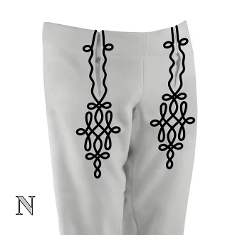 Mužské krojové nohavice - ľudová vzorka - vzor N